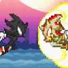 Dark Sonic vs Super Shadow by Light tha Hedgehog