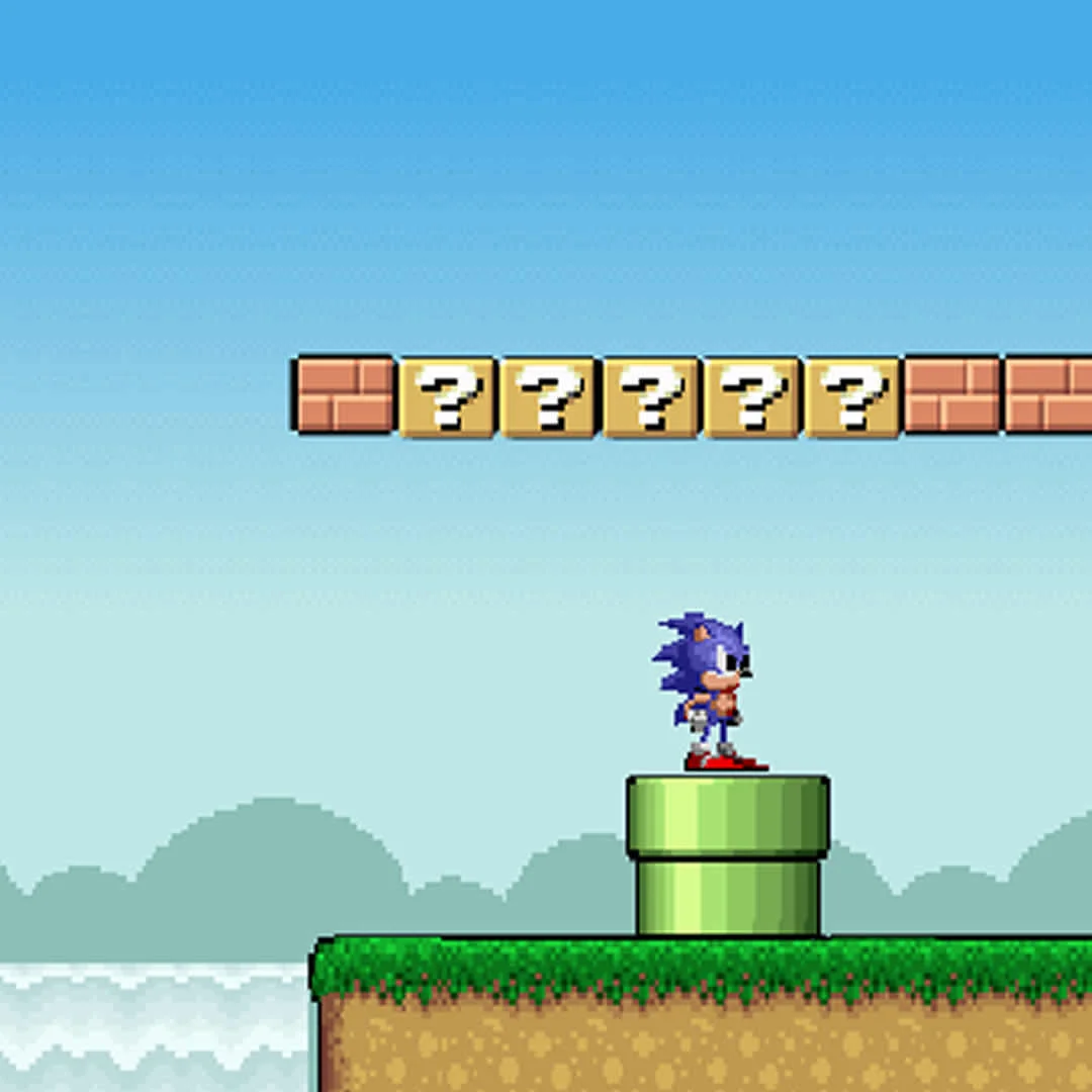 Sonic Lost In Mario World