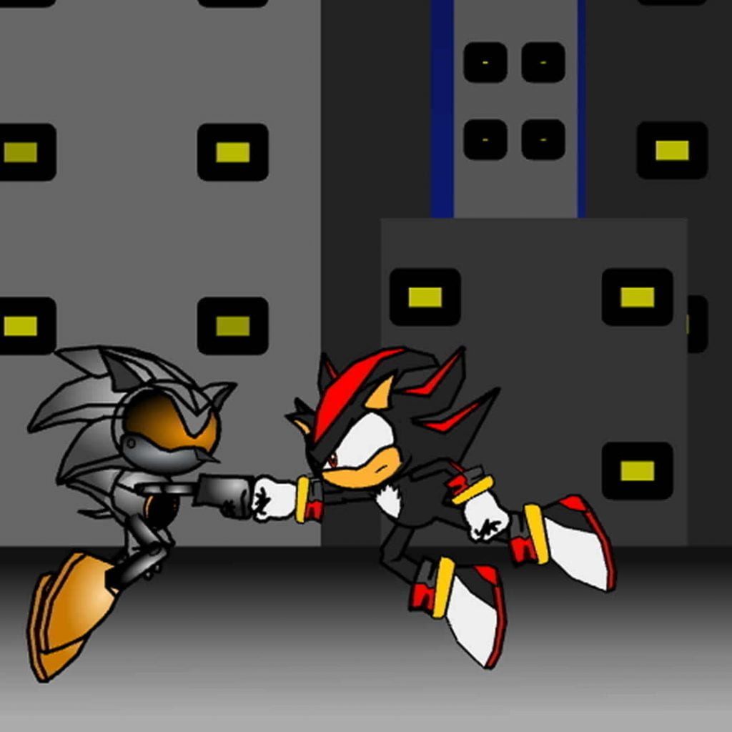 Shadow VS Mecha Sonic Movie by leviathan ran