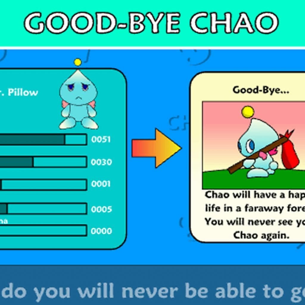 Sonic Good bye Chao