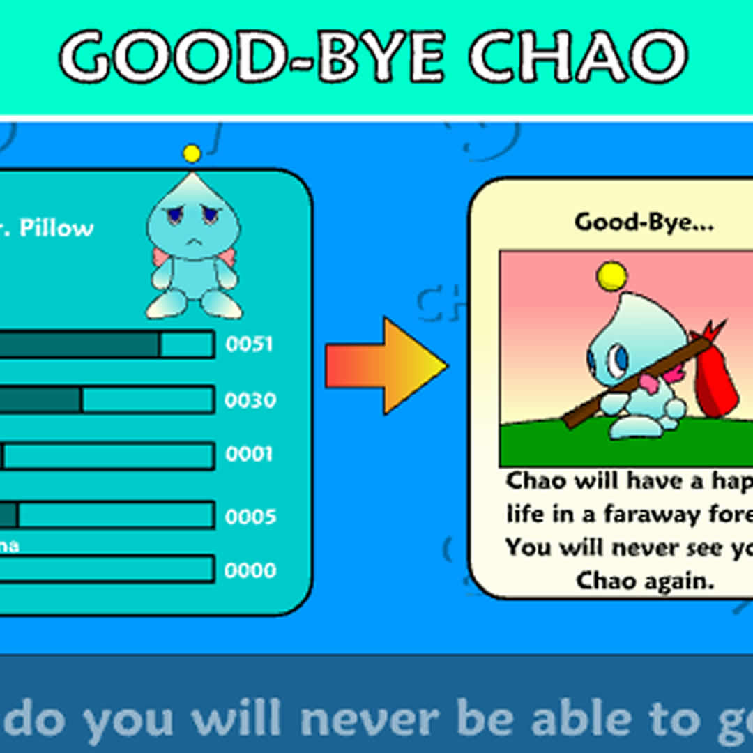 Sonic  Good bye Chao