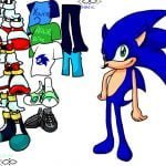 Sonic  Shadow   Silver Dressup by KatuTheKat