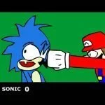 Sonic Vs. Mario By Ecumsille (Flash Game)